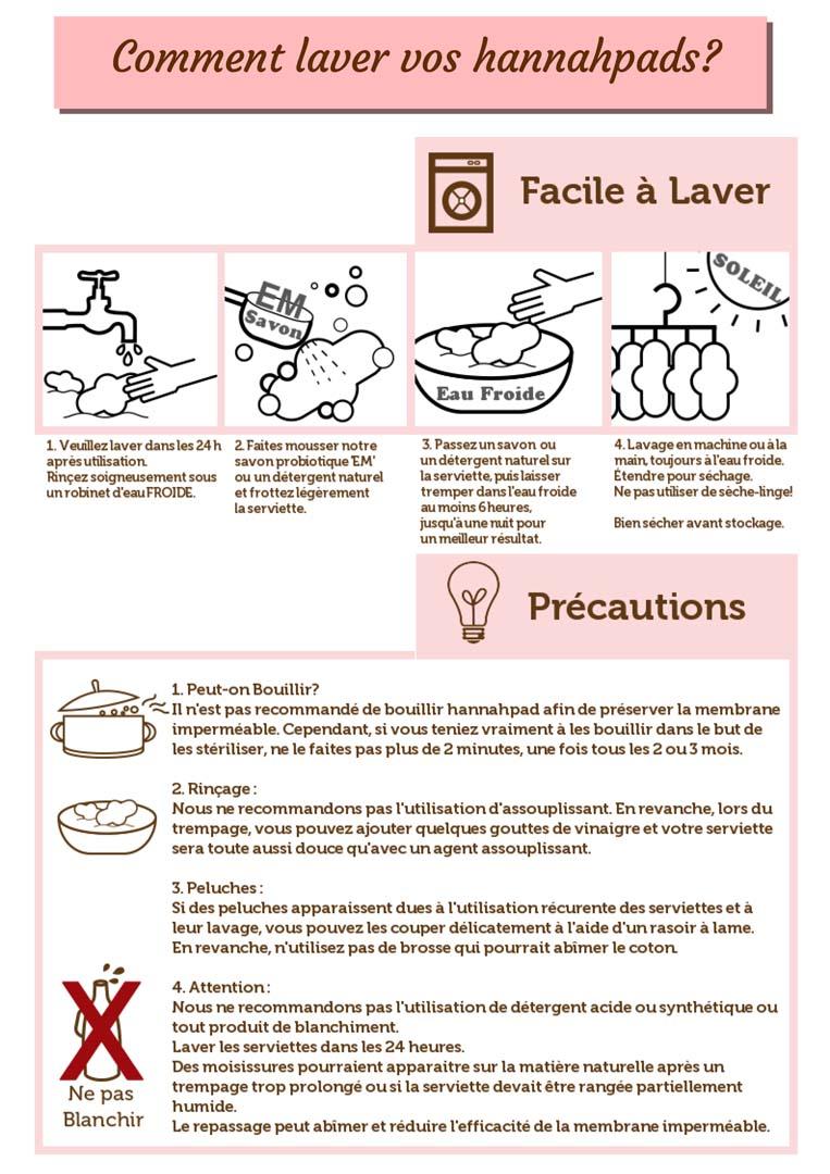 précautions d'utilisation hannahpad